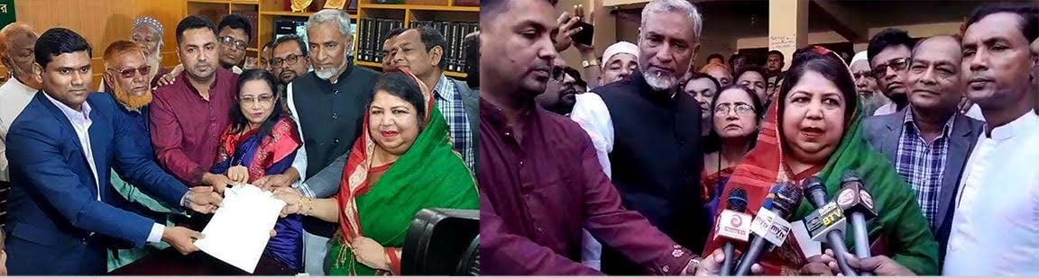 রংপুর-৬ আসনে মনোনয়নপত্র জমা দিলেন স্পিকার রংপুর-৬ আসনে মনোনয়নপত্র জমা দিলেন স্পিকার