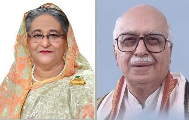 বিজেপির বর্ষীয়ান নেতা এল কে আদভানির সঙ্গে শেখ হাসিনার সৌজন্য সাক্ষাৎ বিজেপির বর্ষীয়ান নেতা এল কে আদভানির সঙ্গে শেখ হাসিনার সৌজন্য সাক্ষাৎ