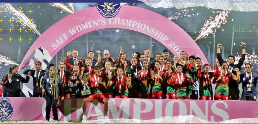 সাফজয়ী নারী দলকে দেড় কোটি টাকা পুরস্কার দিবে বাফুফে সাফজয়ী নারী দলকে দেড় কোটি টাকা পুরস্কার দিবে বাফুফে