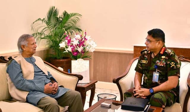 প্রধান উপদেষ্টার সঙ্গে সেনা প্রধানের সাক্ষাৎ প্রধান উপদেষ্টার সঙ্গে সেনা প্রধানের সাক্ষাৎ