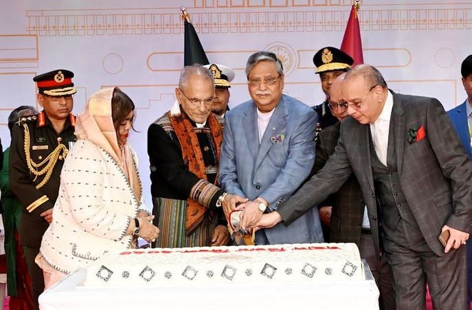 বিজয় দিবসে বঙ্গভবনে পূর্ব তিমুরের প্রেসিডেন্টকে রাষ্ট্রপতির সংবর্ধনা বিজয় দিবসে বঙ্গভবনে পূর্ব তিমুরের প্রেসিডেন্টকে রাষ্ট্রপতির সংবর্ধনা